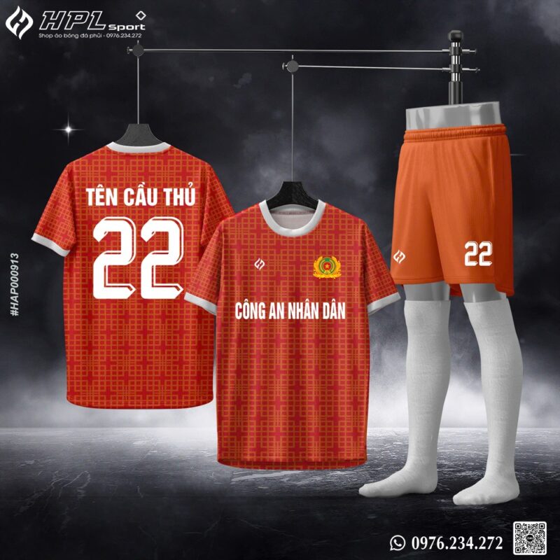Áo bóng đá đỏ đô caro phối trắng - Thiết kế mạnh mẽ cho đội bóng kỷ luật