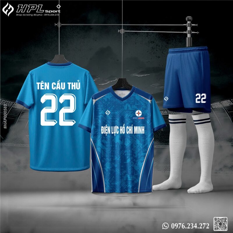 Áo Bóng Đá Điện Lực Hồ Chí Minh - Xanh Dương Năng Động
