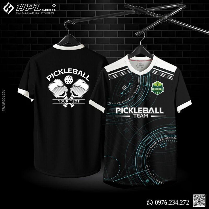 Áo Pickleball Đen Thiết Kế Theo Yêu Cầu – Sang Trọng & Năng Động